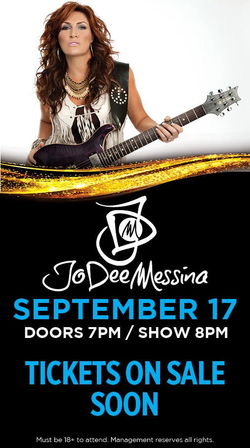 Jo Dee Messina - Sep 17, 2022 | Doors open 7pm, Show starts 8pm