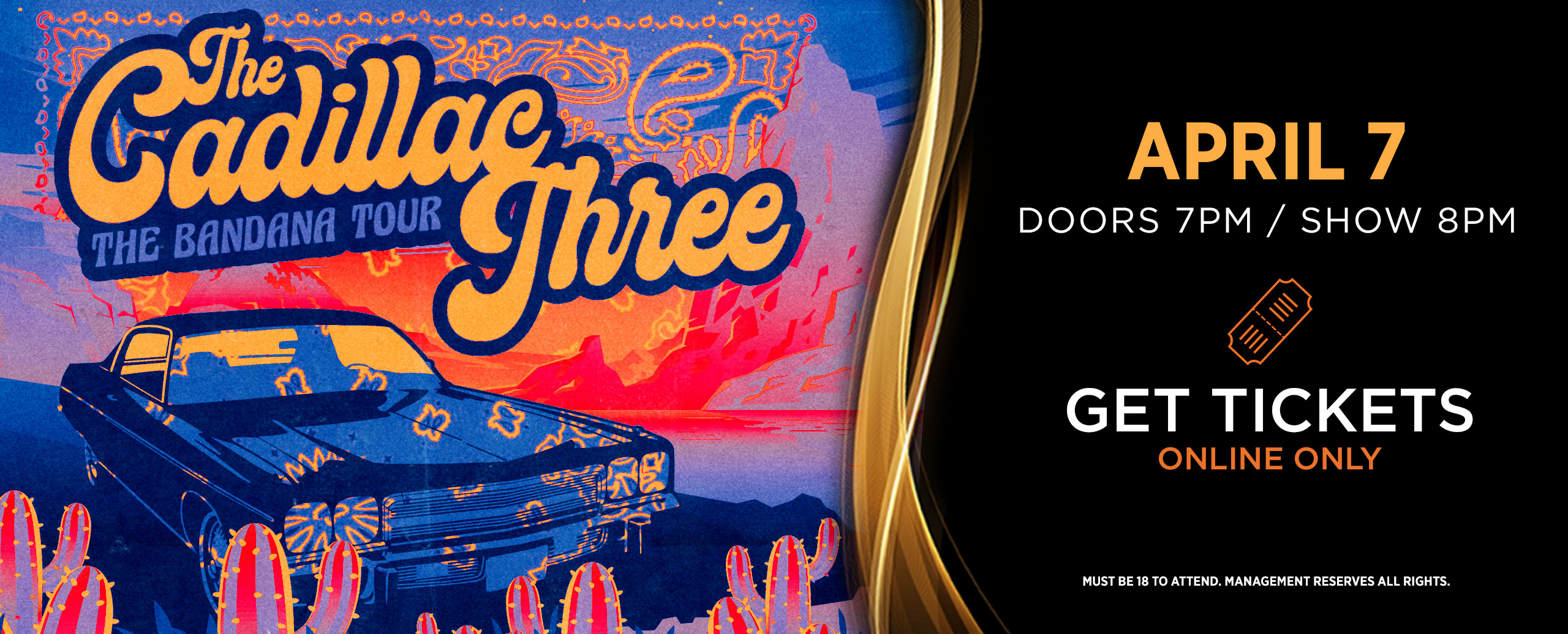 The Cadillac Three - April 7 at Osage Casino