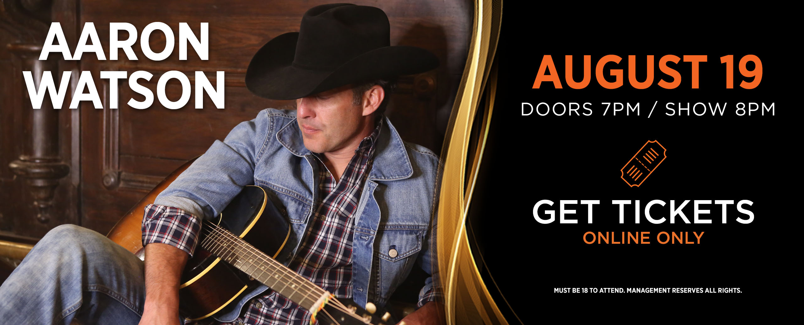 Aaron Watson | Aug 19 - Osage Casino