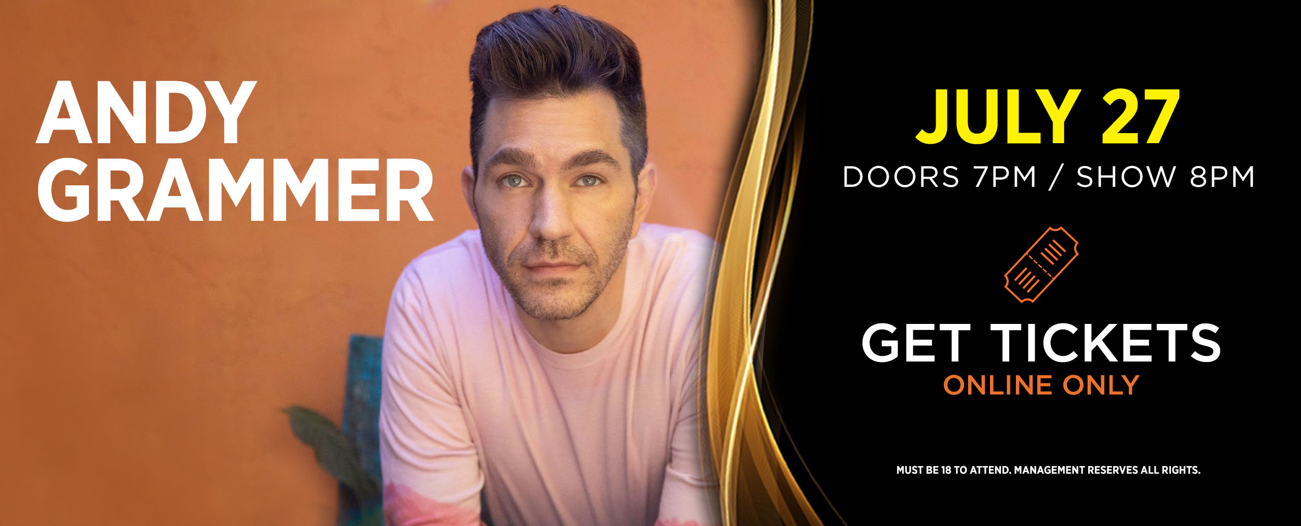 Andy Grammer | July 27 - Osage Casino