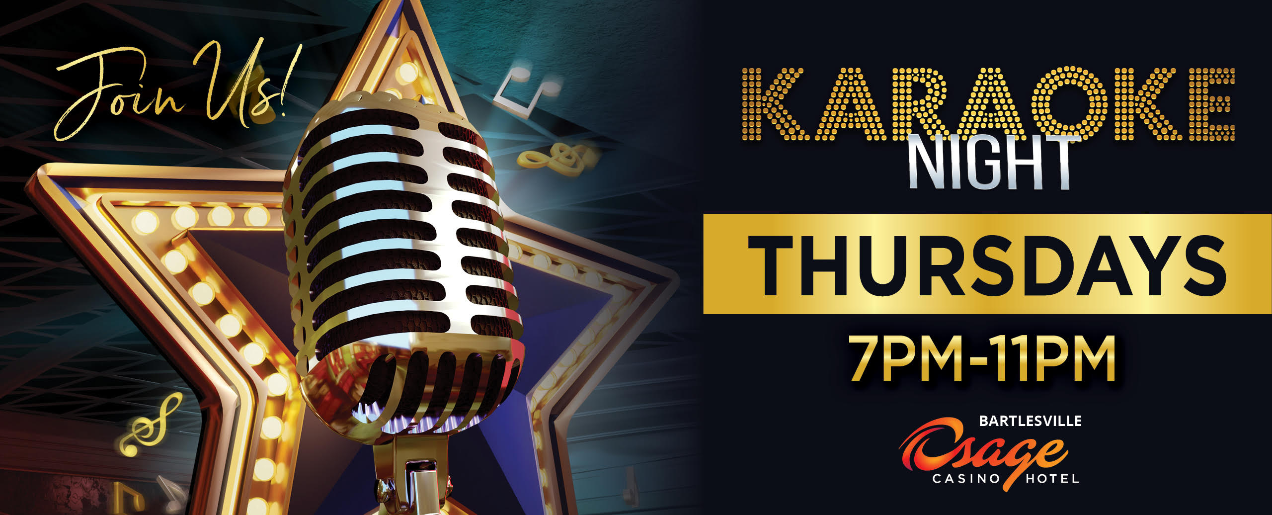 Join Us for Karaoke Fridays 7 pm - 11 pm | Osage Casino Hotel