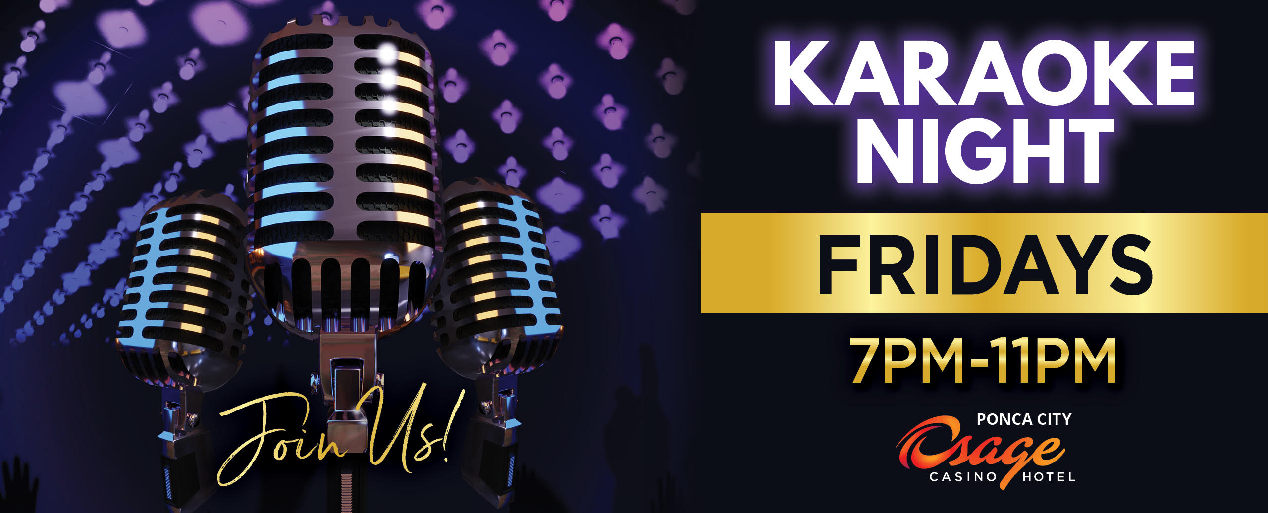 Join Us for Karaoke Fridays 7 pm - 11 pm | Osage Casino Hotel