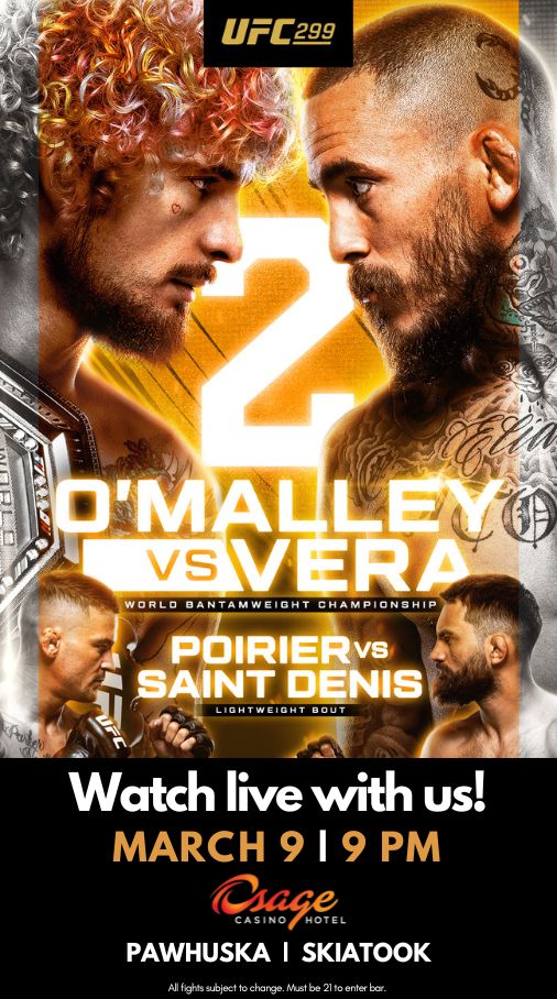 UFC O'Malley vs Vera, Poirier vs Saint Denis March 9