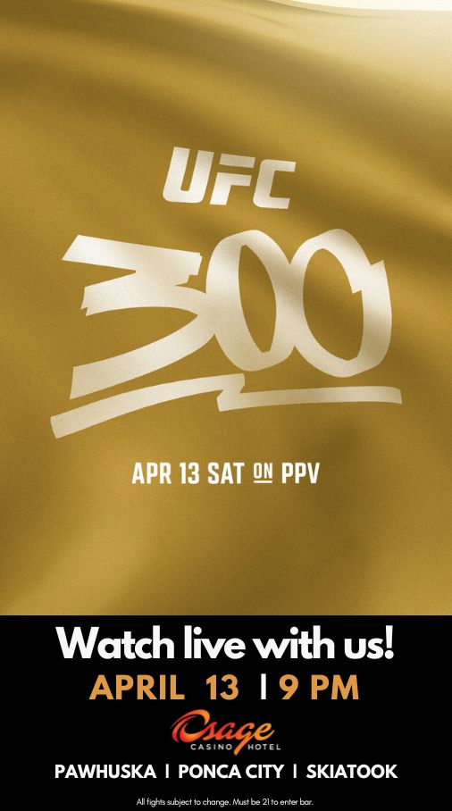 UFC 300 April 13 9pm