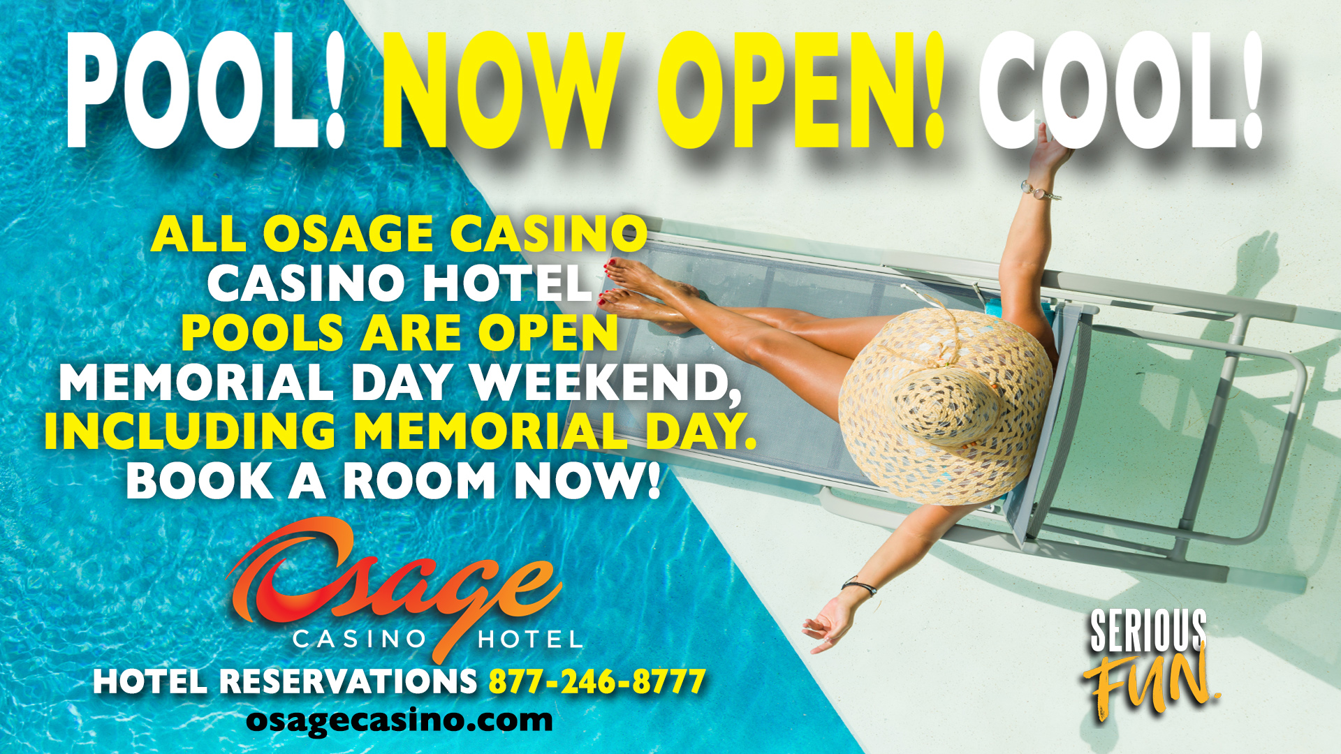 All Osage Casino Pools Are Open